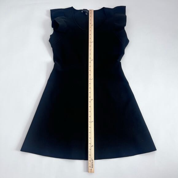 VICTORIA BECKHAM FOR TARGET COLLAB  RUFFLE SLEEVE A LINE MINI DRESS BLK LG - Picture 7 of 13